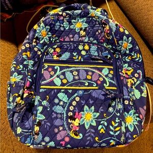 Vera Bradley Disney special edition bright blue backpack.
